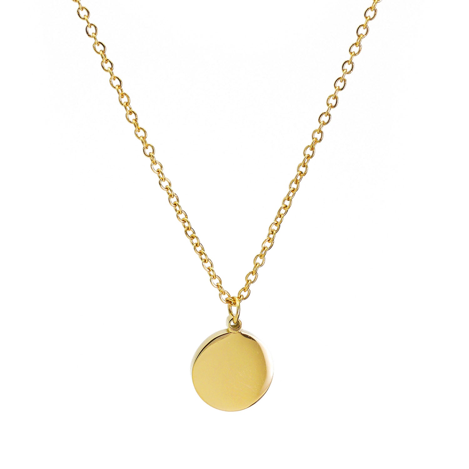 kompass kette gold, rückseite