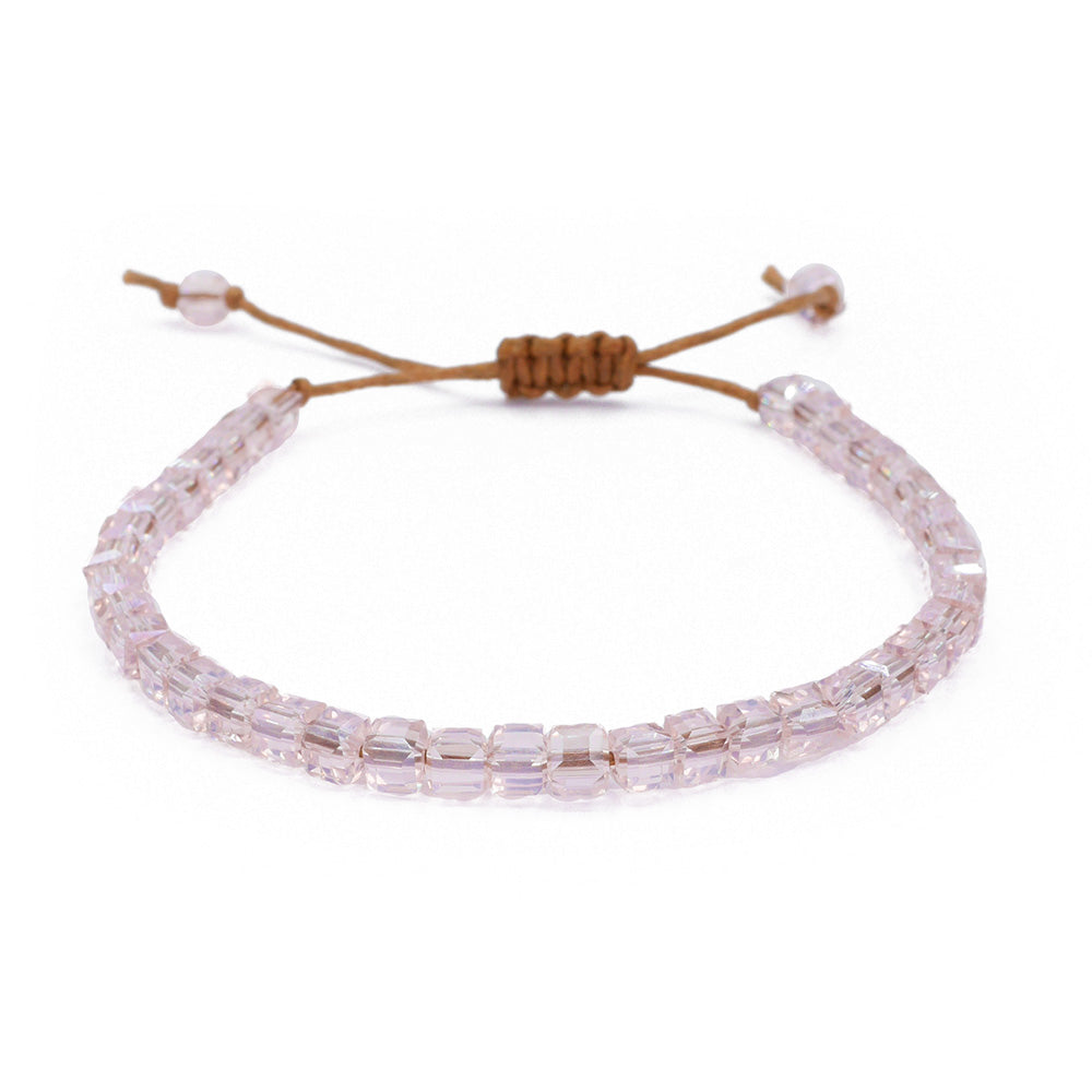 Armband Glas Rosa