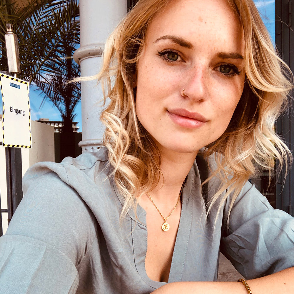 om halskette vergoldet