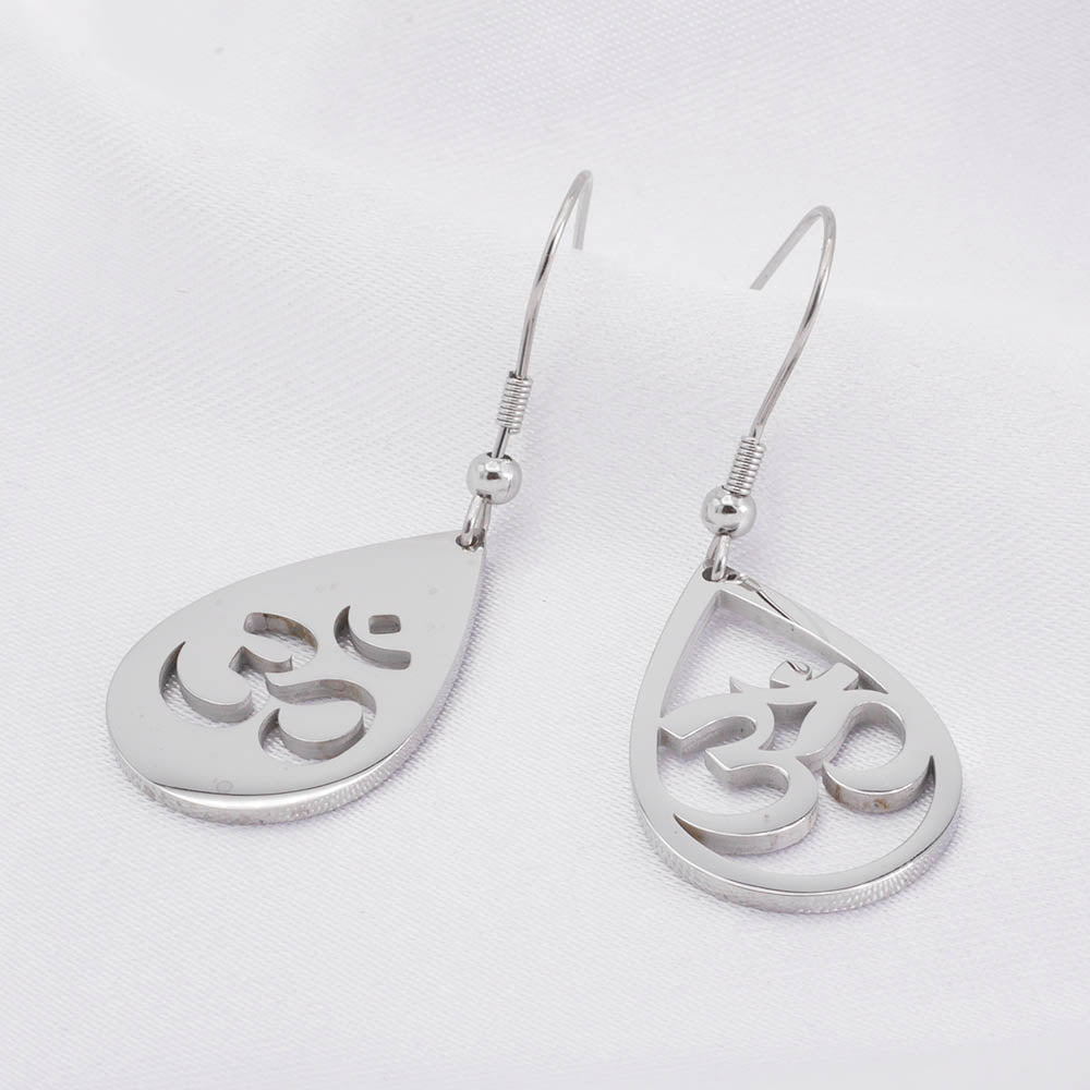 OM Ohrringe Silber
