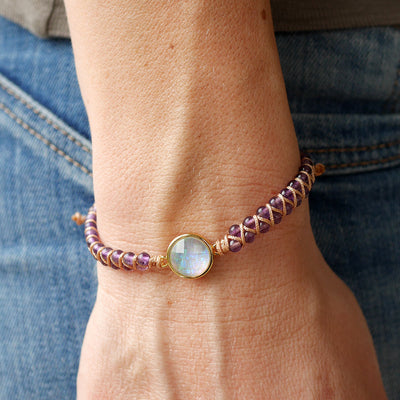 Opal & Amethyst Armband