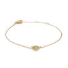 Zartes Plättchen Armband aus Edelstahl, Gold Optik, vergoldet