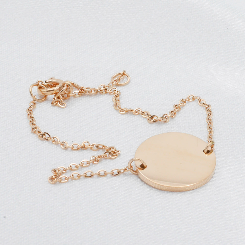Plättchen Armband Rose