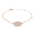 Rosegold Plättchen Armband