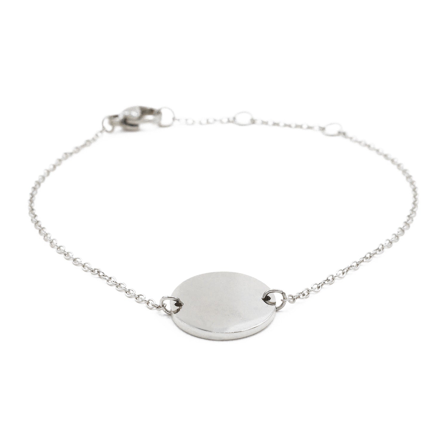 Plättchen Armband Silber