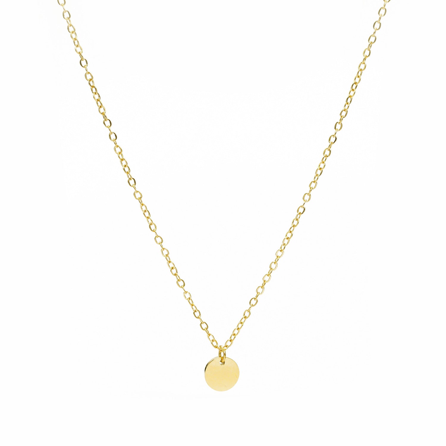 Plättchen Halskette Gold
