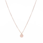 Plättchen Halskette Rosegold
