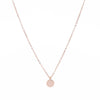 Plättchen Halskette Rosegold