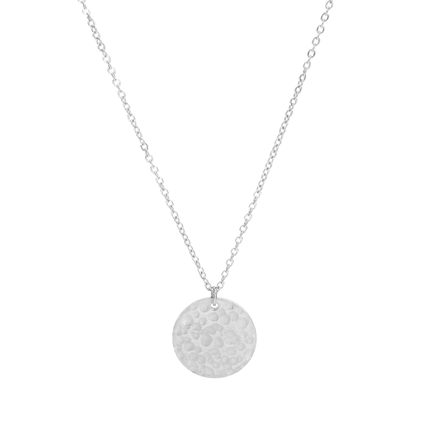 Plättchenkette Silber, versilbert