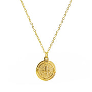 sankt benedikt halskette gold (vergoldet)