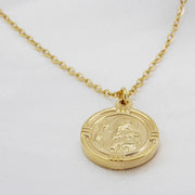 sankt benedikt halskette gold (vergoldet)