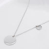 Silber 2 Plättchen Halskette
