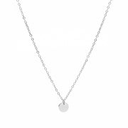 Plättchen Kette Silber