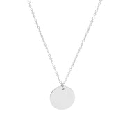 Plättchenkette Silber, versilbert