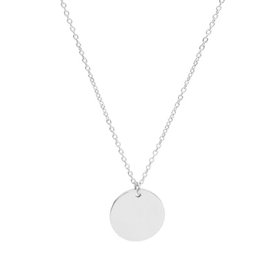 Plättchenkette Silber, versilbert