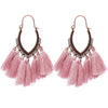 Rosa Tassel Ohrringe