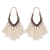 tassel ohrringe weiss