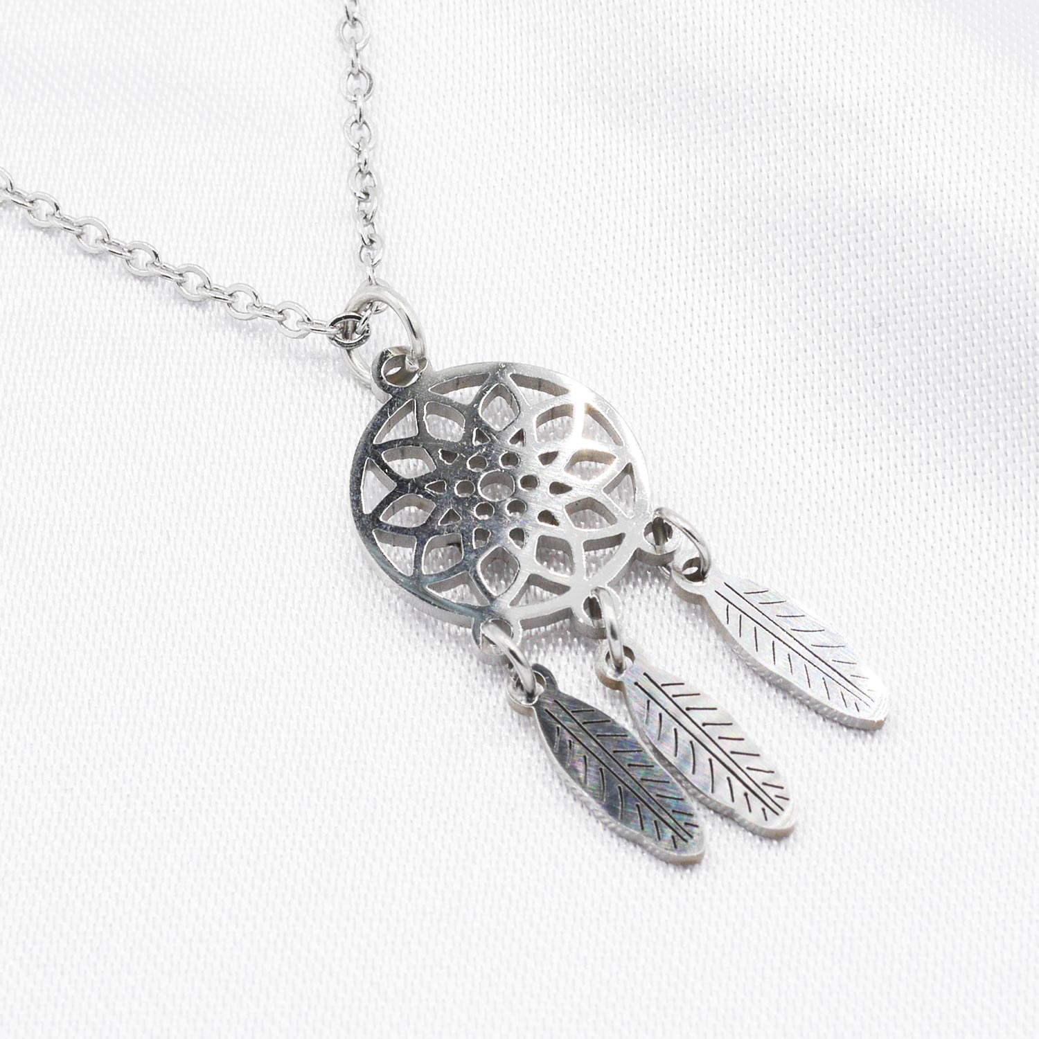 traumfänger Halskette Silber