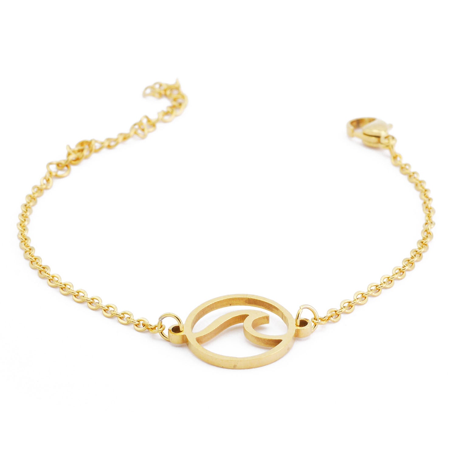 Wave Welle Armband Gold