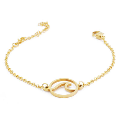 Wave Welle Armband Gold