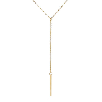 Y Kette mit Stab, Gold