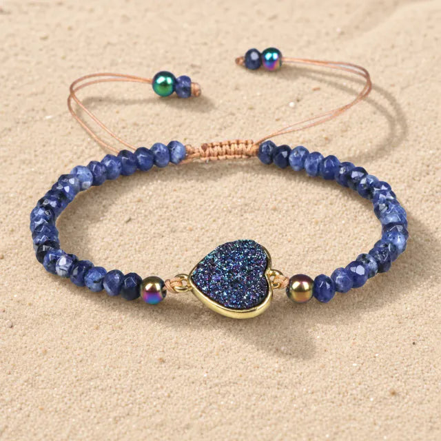 Blaues Herz Armband