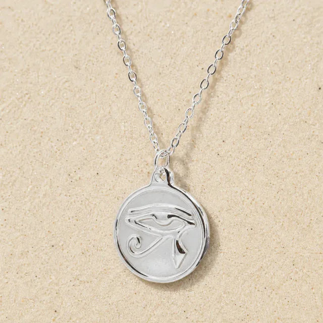 Horus Eye Necklace Silver