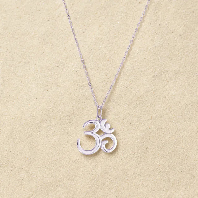 OM Halskette 925 Sterling Silber