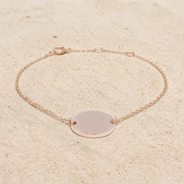 Plate bracelet rose gold