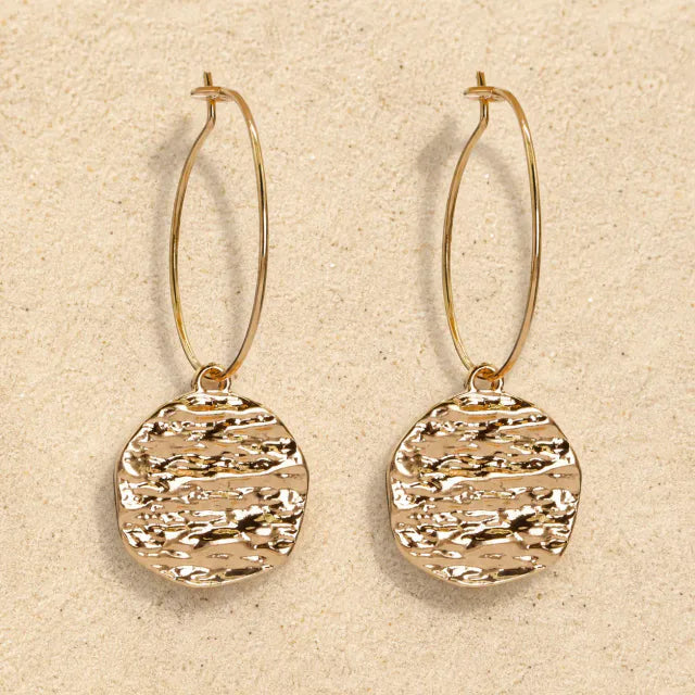 Plate earrings gold