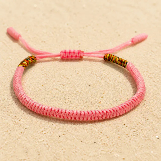Tibetan bracelet in pink