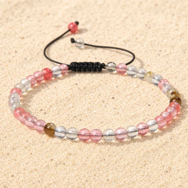 Watermelon Boho Armband – Verstellbar, Handgemacht