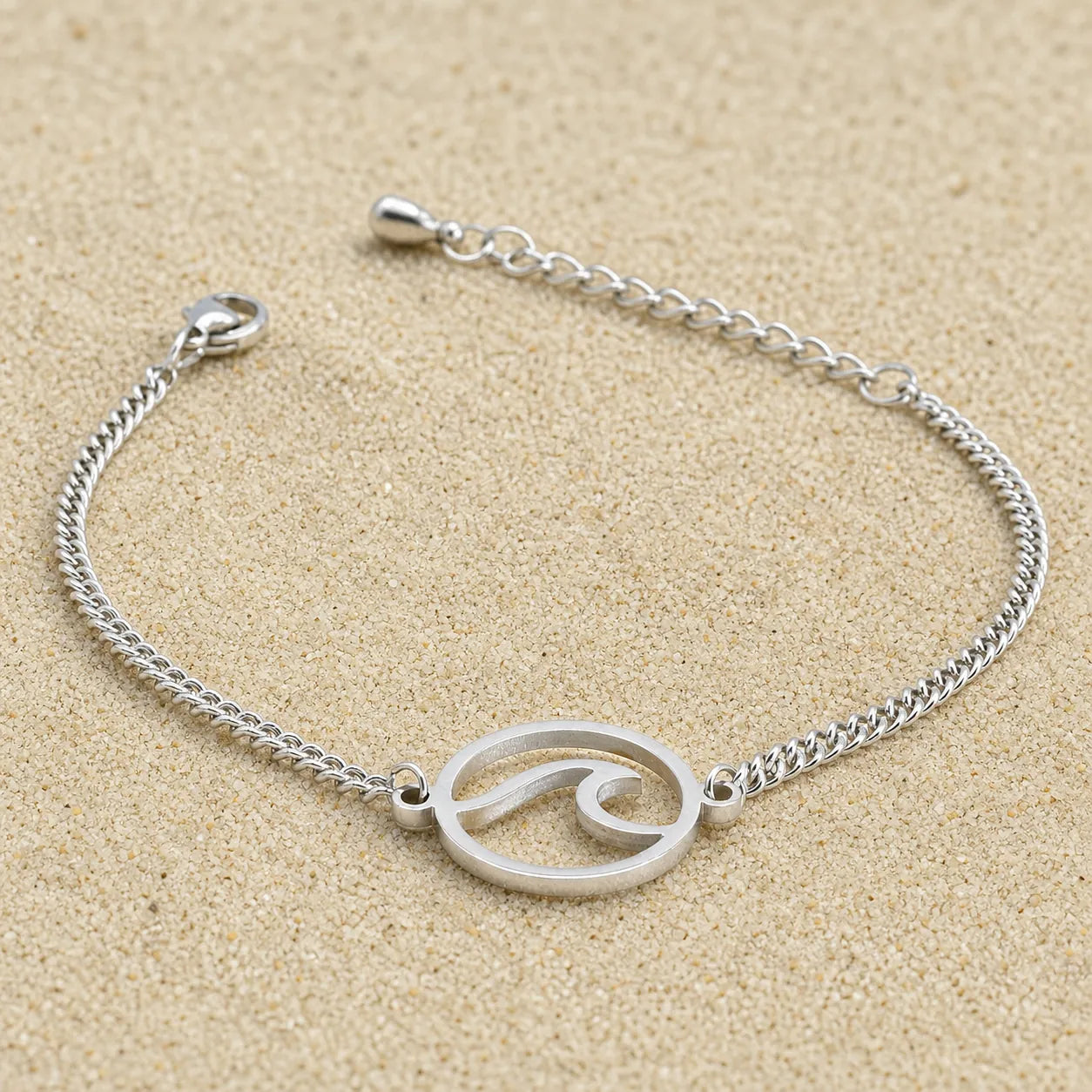 waves bracelet on light sand